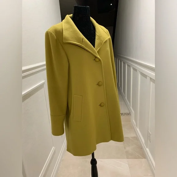 Fleurette Wool Car Coat Size 12